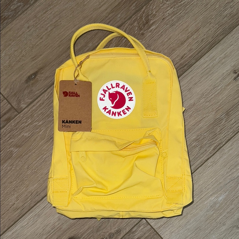 Fjallraven Kanken Mini Yellow Backpack